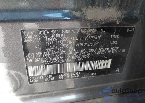 2023 Toyota Rav4 Xle Premium from USA, damaged, VIN 2T3A1RFV3PC346897